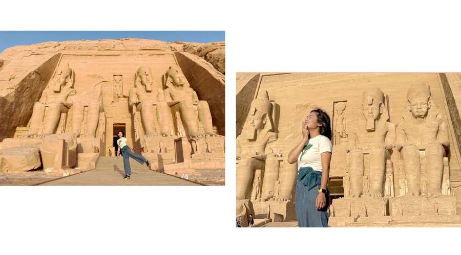 園區除了前一晚住在阿布辛貝的遊客外（大多是亞洲面孔），沒有團客，因此拍攝的畫面相當乾淨