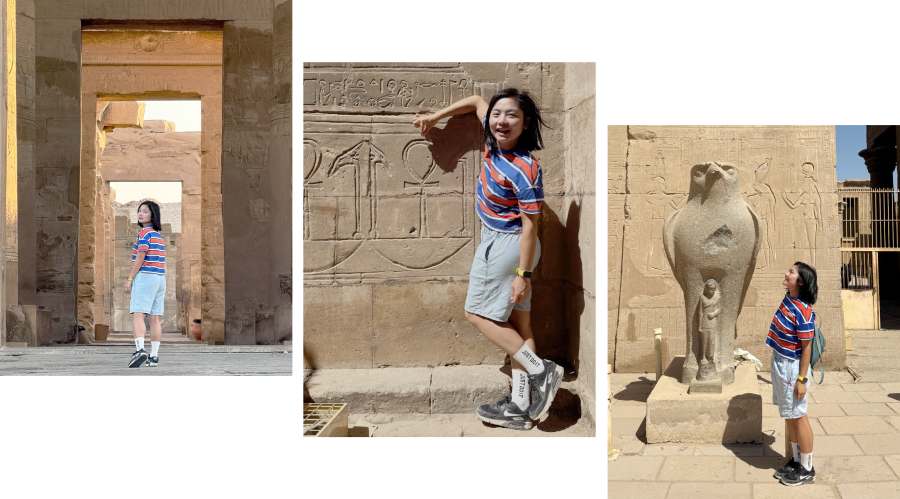 神廟建於托勒密三世時期，花了超過180年時間才完工，每一塊砂岩都刻畫著精緻的壁畫和象形文字